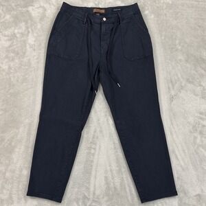 Judy Blue Jeans Womens 15/32 Garment Dyed Navy Joggers Comfort Cuffed Drawstring